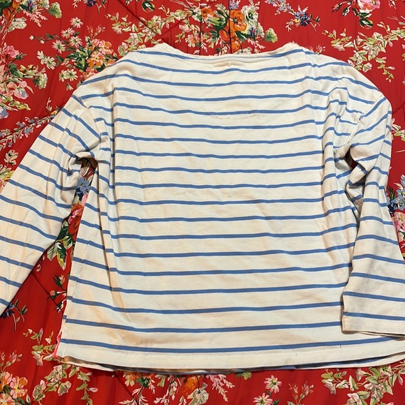 Joules Stripped long Sleeve Insect Embroidery- Size 8 - Picture 4 of 4